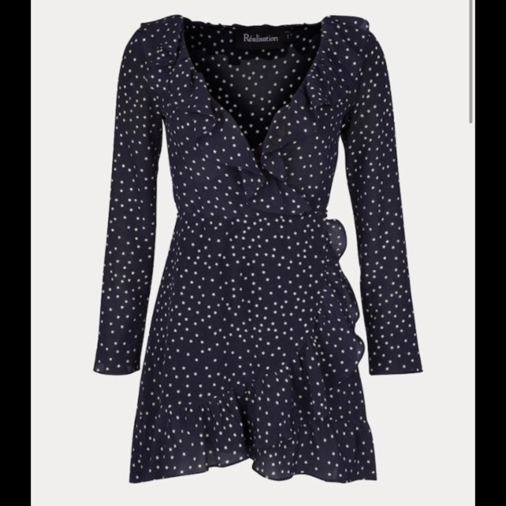 Réalisation Par Alexandra Navy Star Dress XS
